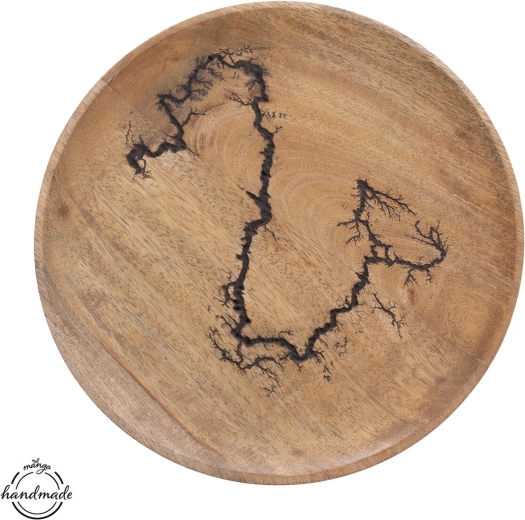 Δίσκος από ξύλο μάνγκο MANGO electric, Ø 26 cm
