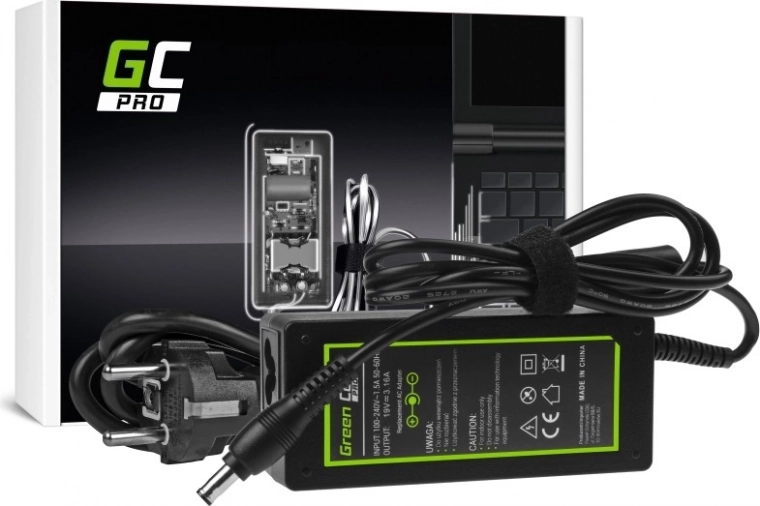 Φορτιστής Green Cell PRO 19 V 3,16 A 60 W για Samsung (5,5 × 3,0 mm)