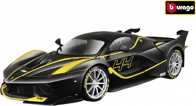 Bburago Ferrari FXX K 1:18 μαύρο μοντέλο RACE+PLAY