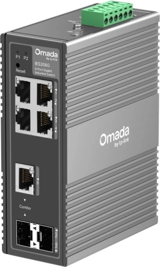 Βιομηχανικός μεταγωγέας OMADA IES206G, 6θυρος gigabit easy managed switch