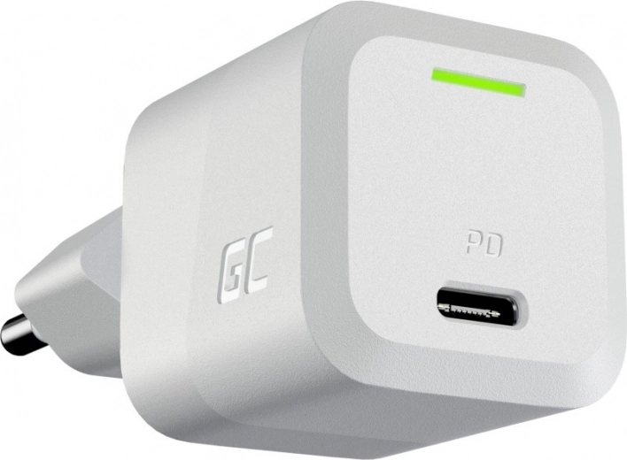Φορτιστής Greencell PowerGaN 33 W USB-C λευκός