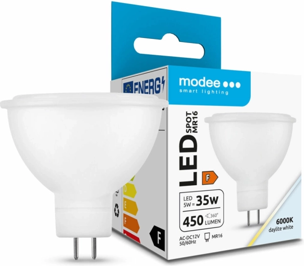 Λαμπτήρας LED GU5.3 MR16 5 W ψυχρό λευκό 6000 K Modee Lighting