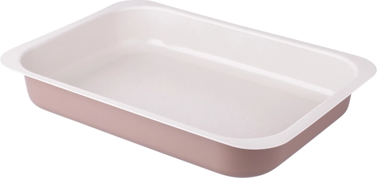 Πρεσαριστό μεταλλικό ταψί ψησίματος 36 × 26 cm Caffe Creme με αντικολλητική επιφάνεια