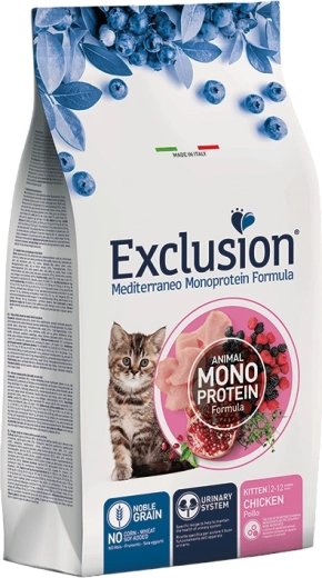 Exclusion Kitten κοτόπουλο ξηρά τροφή σε κροκέτες για γατάκια 300 g