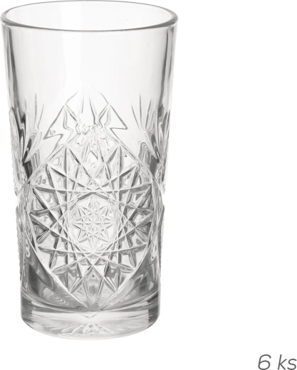 Ποτήρια Hobstar 355 ml διάφανα, σετ 6 τεμ.