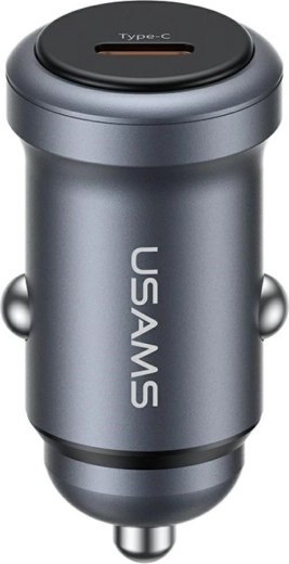 USAMS αλουμινένιος φορτιστής αυτοκινήτου USB-C PD 30 W