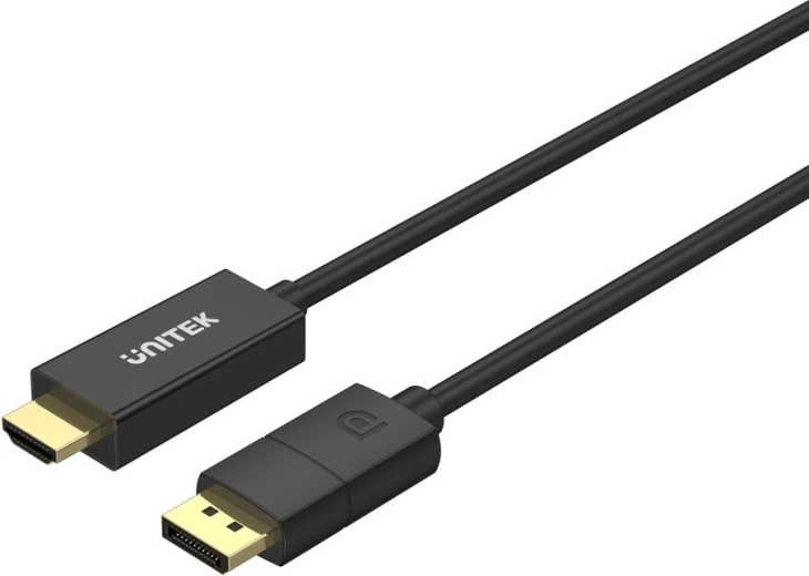 Unitek καλωδιακός αντάπτορας DisplayPort 1.2 σε HDMI 4K 60 Hz 1,8 m - 1 τεμάχιο