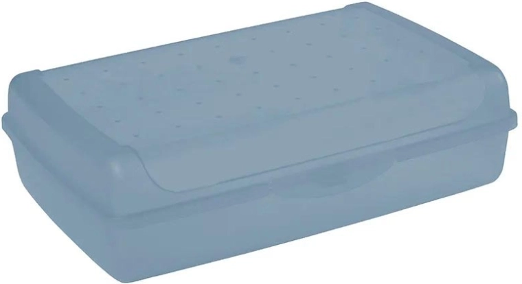 Luca click box maxi πρακτικό κουτί αποθήκευσης με καπάκι 3,7 l μπλε 30 × 20 × 8,5 cm
