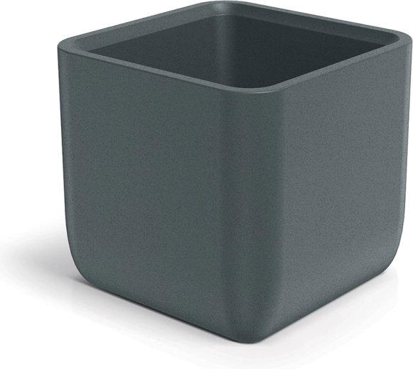 Γλάστρα Molta Square 48 cm – γραφιτί πλαστική τετράγωνη γλάστρα για εσωτερικό και εξωτερικό χώρο