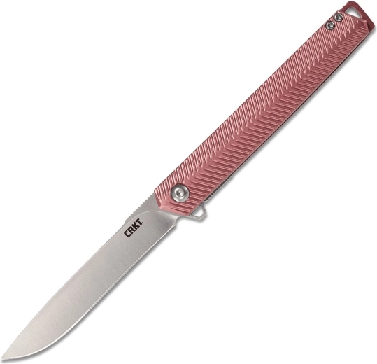 Πτυσσόμενο μαχαίρι τσέπης CRKT Stylus 8,7 cm, μπορντό κόκκινο αλουμίνιο