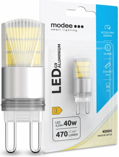 Λάμπα LED G9 Modee Aluminium 4,2 W ουδέτερο λευκό
