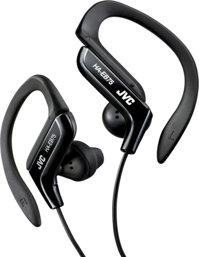Αθλητικά ακουστικά in-ear JVC με ρυθμιζόμενο άγκιστρο αυτιού – μαύρα