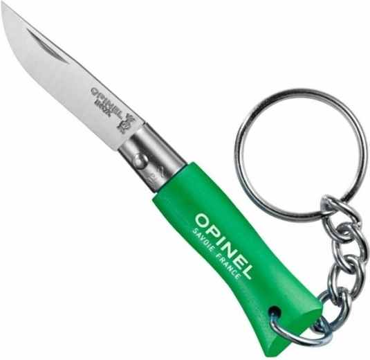 Opinel N°02 πράσινο πτυσσόμενο μαχαίρι-μπρελόκ, ξύλο οξιάς 3,5 cm