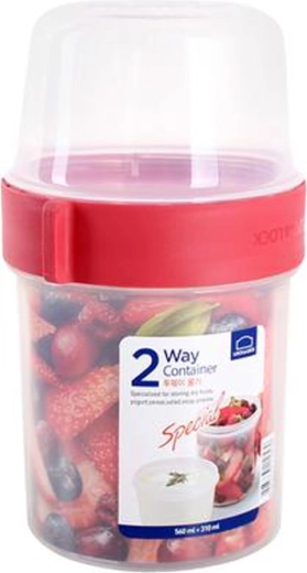 Lock&Lock δοχείο τροφίμων 2σε1 560 ml + 310 ml