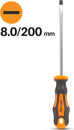 Ίσιο κατσαβίδι 8,0 × 200 mm