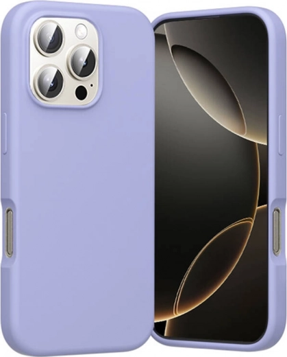 Σιλικονούχα θήκη Vention για iPhone 16 Pro με MagSafe, λιλά