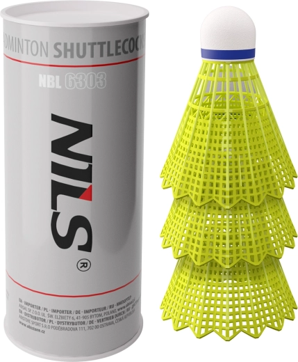 Μπαλάκια badminton NILS NBL6303 – νάιλον φτεράκια, 3 τεμ.