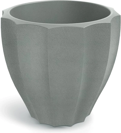 Γλάστρα Rona Rounde σε γκρι χρώμα σκυροδέματος 40 × 40 × 36 cm
