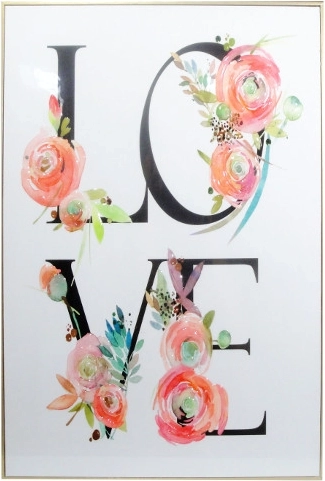 Πίνακας LOVE 40 × 60 cm σε κορνίζα