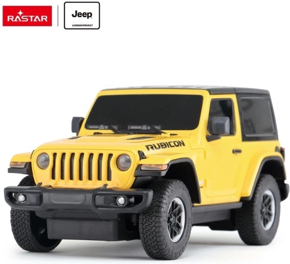 Rastar Jeep Wrangler JL RC αυτοκίνητο με τηλεχειριστήριο 1:24 κίτρινο