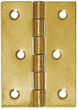 Αρθρωτός μεντεσές από χάλυβα 60 × 43 mm, κίτρινα γαλβανισμένος