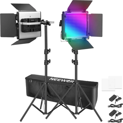 Neewer φως LED x660 pro II RGB (σετ με τρίποδα)
