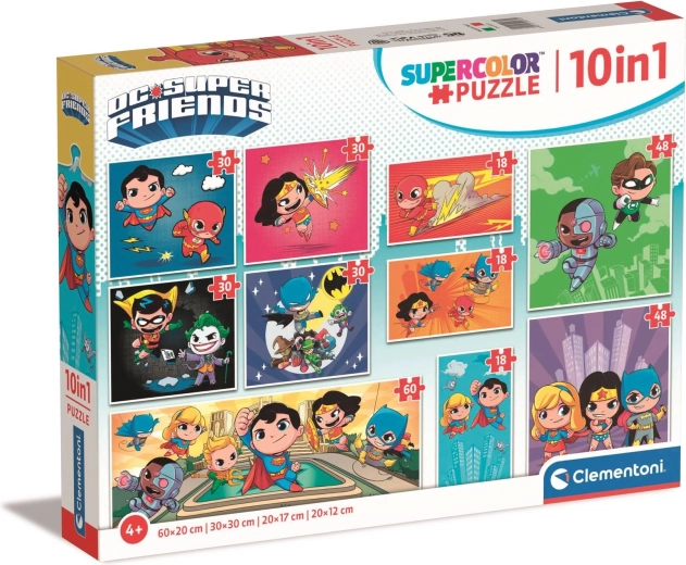 Παζλ DC Super Friends 10 σε 1 CLEMENTONI