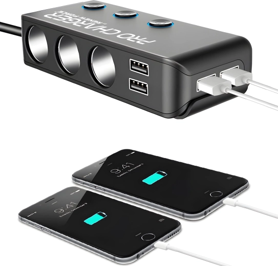 Τέσσερις θύρες USB για γρήγορη φόρτιση