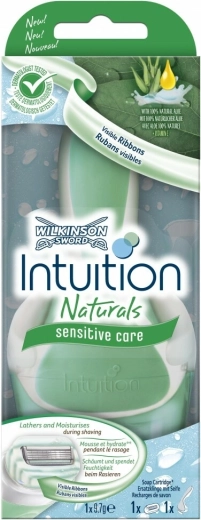 Γυναικείο ξυραφάκι Wilkinson Intuition Naturals Sensitive Care + 1 κεφαλή