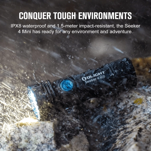 Φακός Olight Seeker 4 Mini Titanium Limited Edition με UV φως
