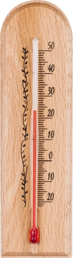 Εσωτερικό θερμόμετρο ξύλινο 40 × 150 mm
