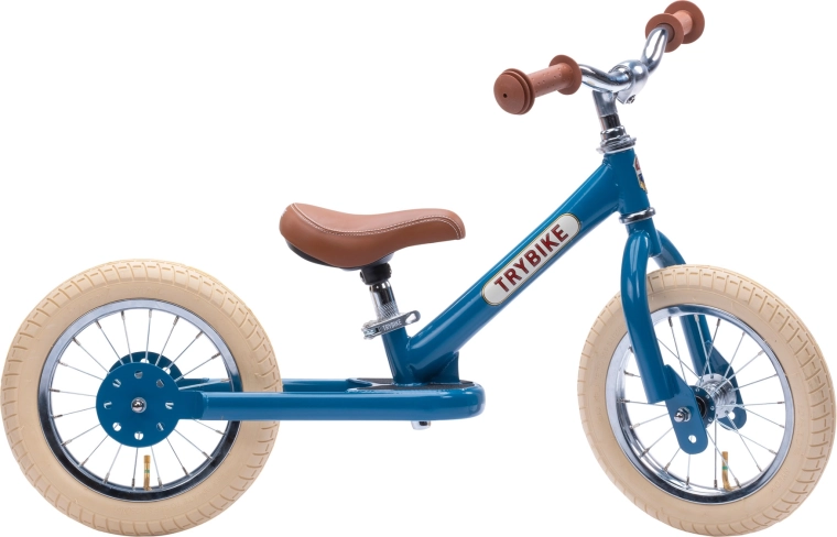 Μπλε παιδικό ποδήλατο ισορροπίας Trybike