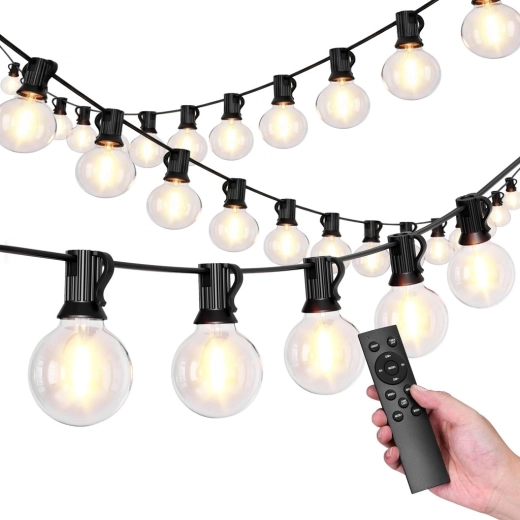 Κήπινη φωτεινή γιρλάντα 20 m, 30 λάμπες LED, 9 λειτουργίες, εξωτερικού χώρου IP44 με τηλεχειρισμό
