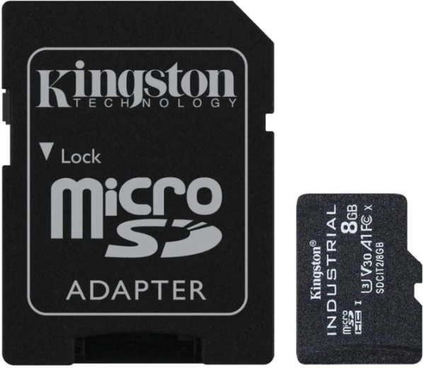 Βιομηχανική κάρτα μνήμης microSD 8 GB UHS-I CL10 χωρίς αντάπτορα