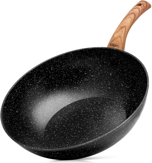 Γουόκ τηγάνι Vilde Granitica Wood 32 cm