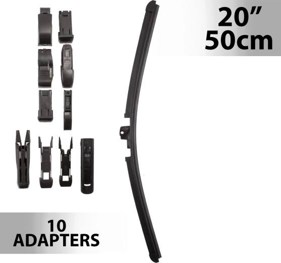 Υαλοκαθαριστήρας Carguard 50 cm με 10 αντάπτορες