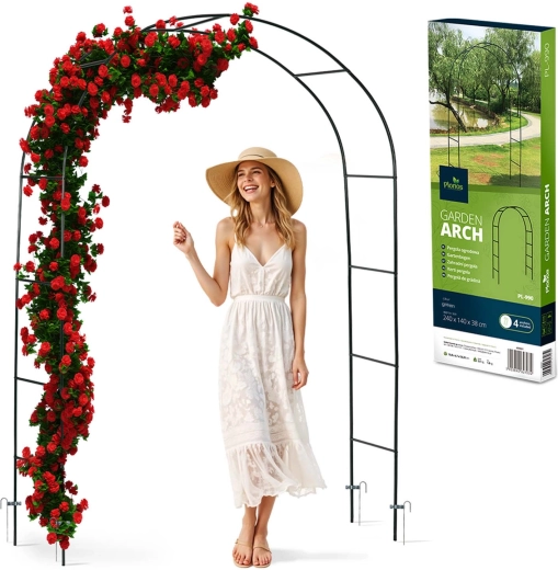 Μεταλλική κηπουρική πέργκολα-αψίδα 240 cm