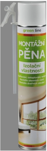 Αφρός συναρμολόγησης 750 ml με σωληνάκι GREEN LINE