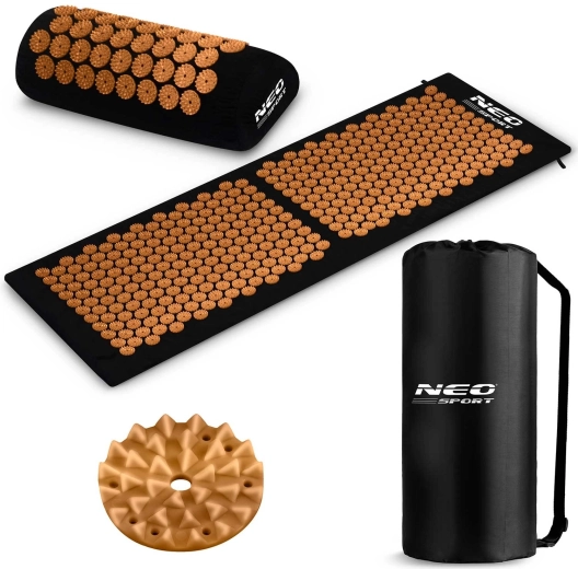 Στρώμα ακουπιεσσοθεραπείας με ακίδες Neo Sport μαύρο-χρυσό