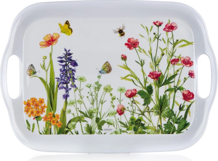 Δίσκος σερβιρίσματος από μελαμίνη Meadow 36 × 25,5 cm με λαβές