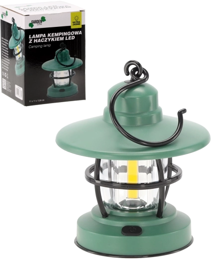 Κάμπινγκ LED φανάρι με γάντζο 11 × 11 × 12,8 cm