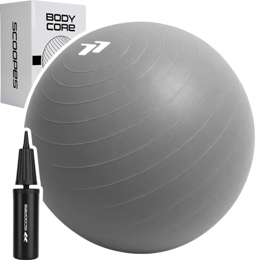 Μπάλα γυμναστικής BodyCore 75 cm γκρι