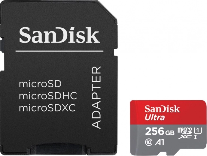 Ultra microSDXC 256GB 150MB/s A1 με προσαρμογέα SD