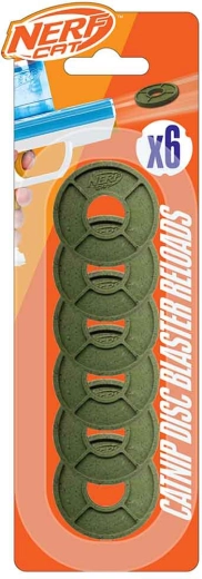 Ανταλλακτικοί αφρώδεις δίσκοι με catnip για NERF CAT, 6 τεμ.