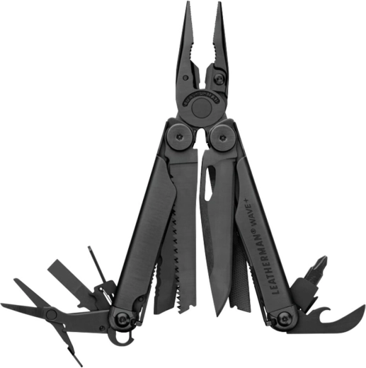 Leatherman Wave Plus Black πολυεργαλείο – 18 λειτουργίες, μαύρο