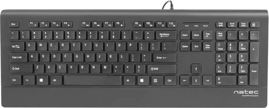 Πληκτρολόγιο Natec Barracuda Slim μαύρο USB