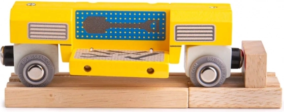 Bigjigs Rail ξύλινο κινητό συνεργείο – βαγονάκι με εργαλεία