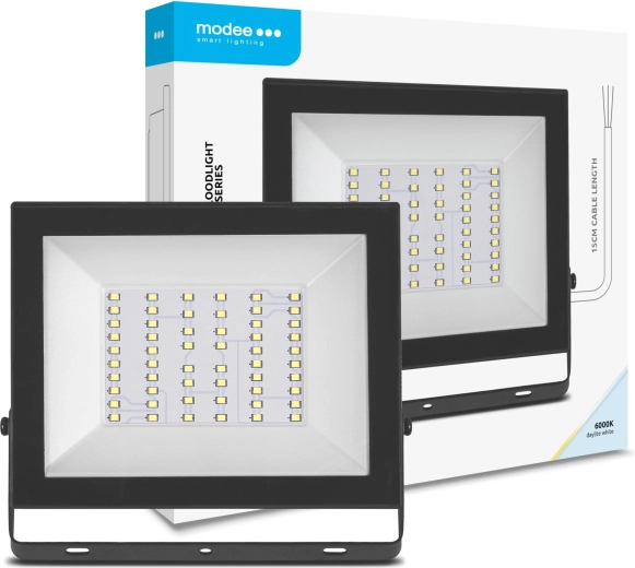 LED προβολέας Modee E‑series Slim 50 W, 4000 lm, 6000 K, IP65, 120°