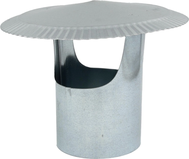Καπέλο καμινάδας 132 mm, γαλβανισμένο