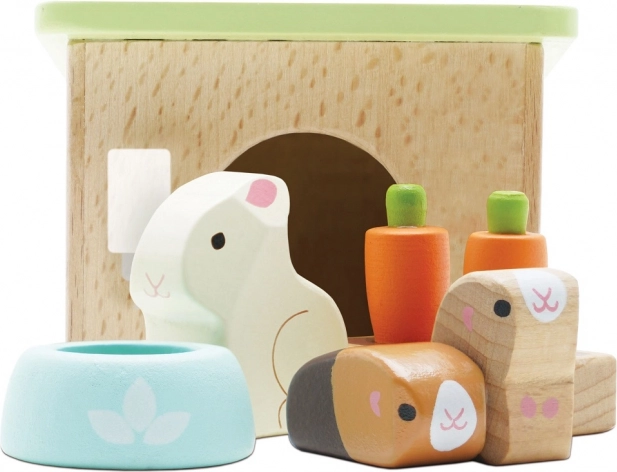 Ξύλινο σετ κουνελάκι και ινδικά χοιρίδια LE TOY VAN